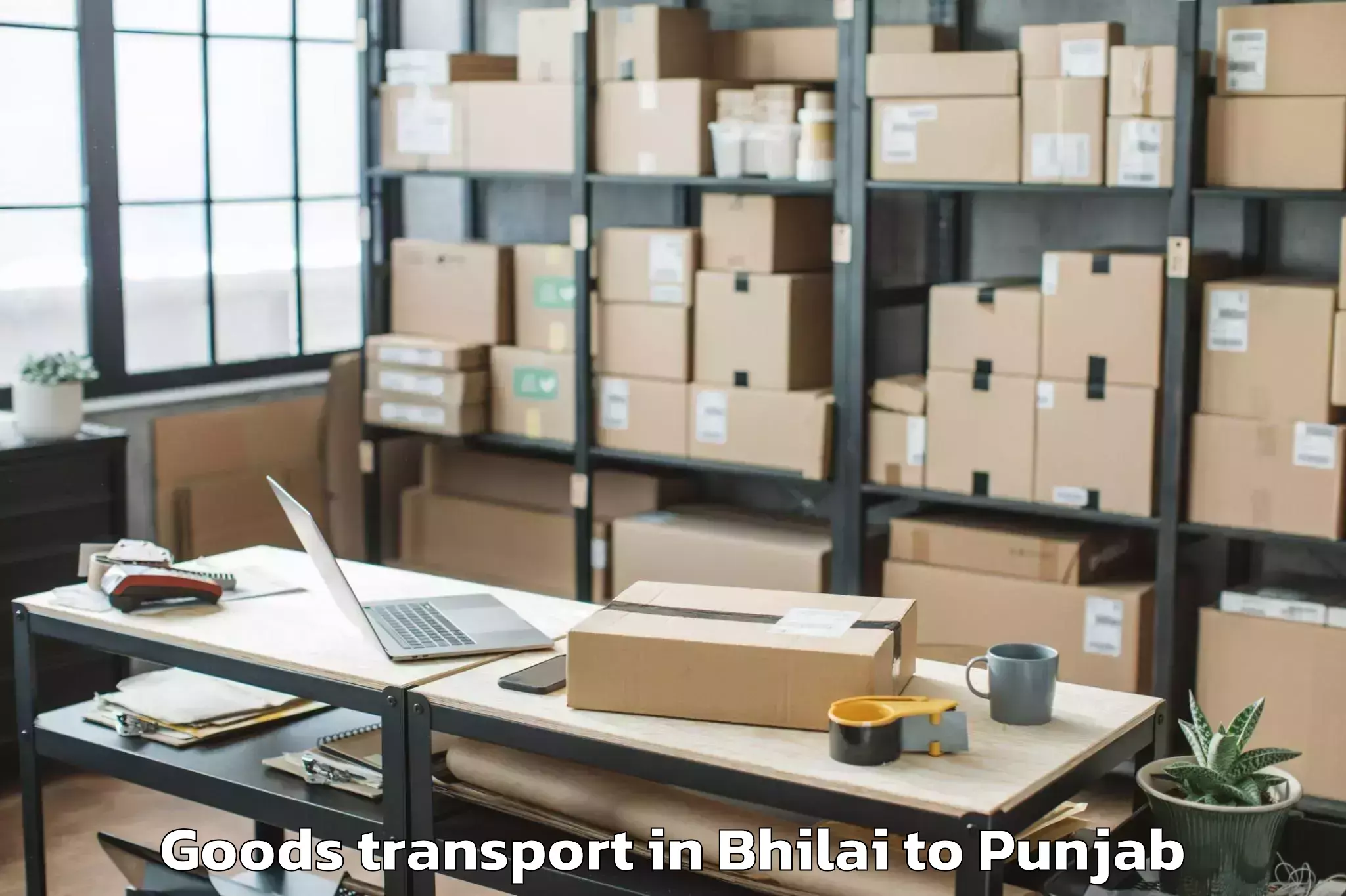 Efficient Bhilai to Abhilashi University Faridkot Goods Transport